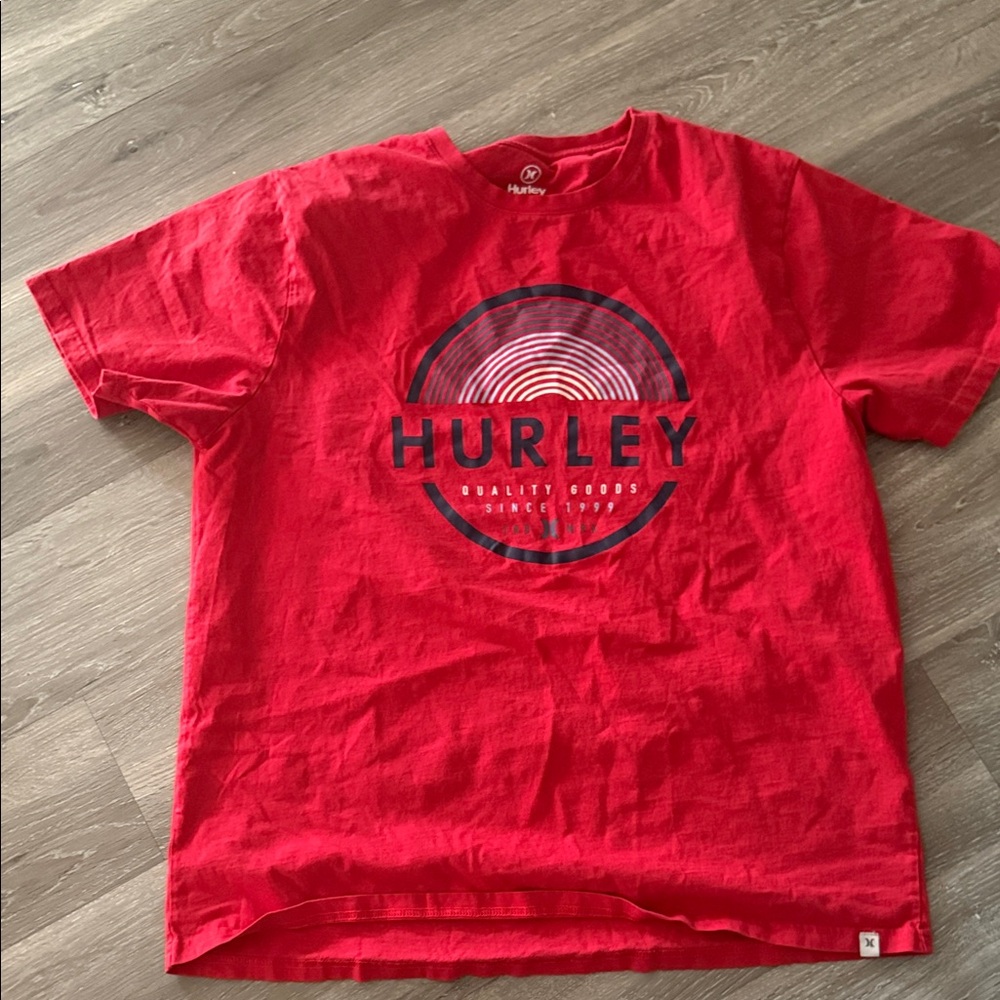 Hurley Vibrant Red Tee with Graphic